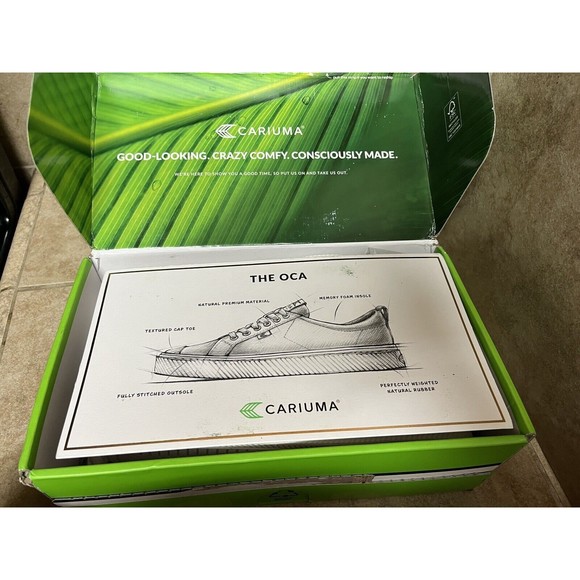 Cariuma OCA Low Off-white Canvas Sneaker US Woman 10 New Open Men’s 8.5 Open Box - Picture 8 of 10